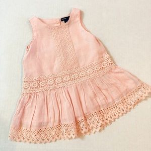 Baby Gap embroidered pink dress (size 6-12 month)